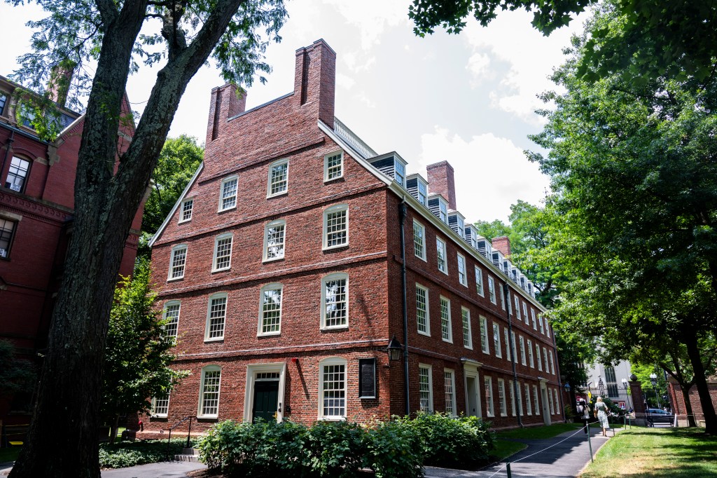 large brick building.