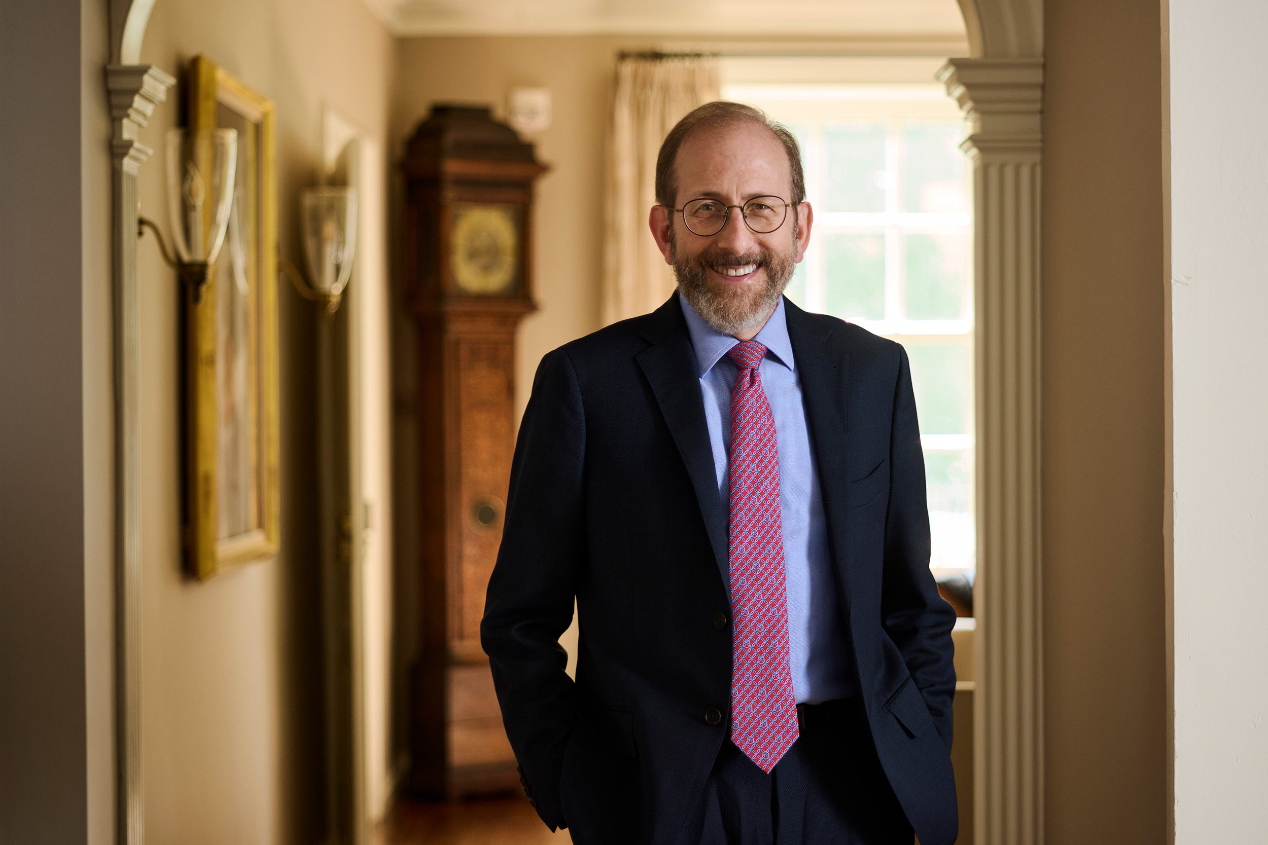 Harvard President Alan Garber smiling