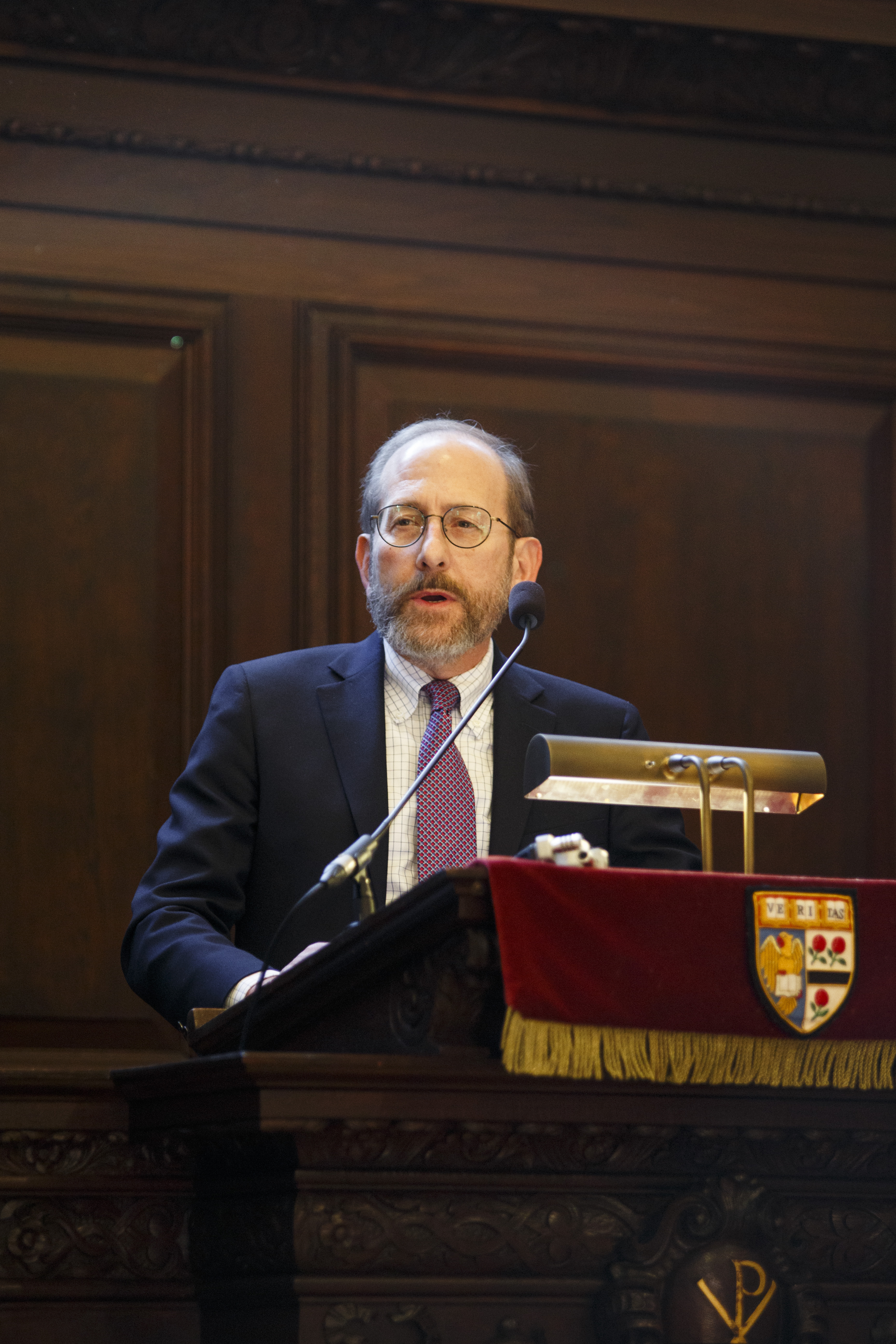 Alan Garber at a podium