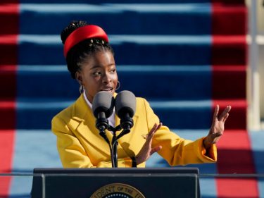 Amanda Gorman speaks at President Biden's inauguration