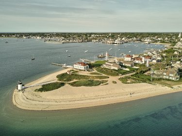 A beach on the island of Nantucket