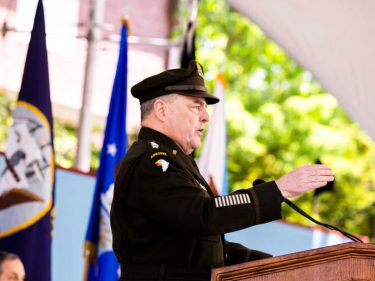 General Mark A. Milley speaking at a podium