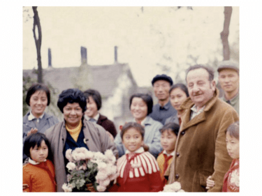 An old photo of a group of people in China