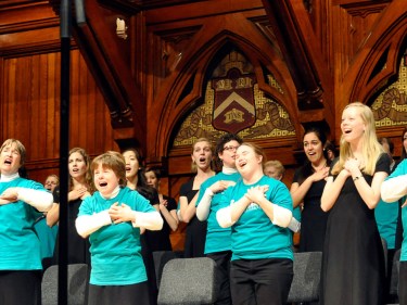 A group of choir singers