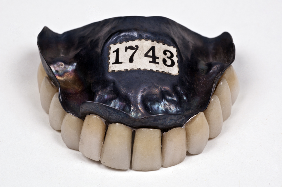 Old dentures made of silver