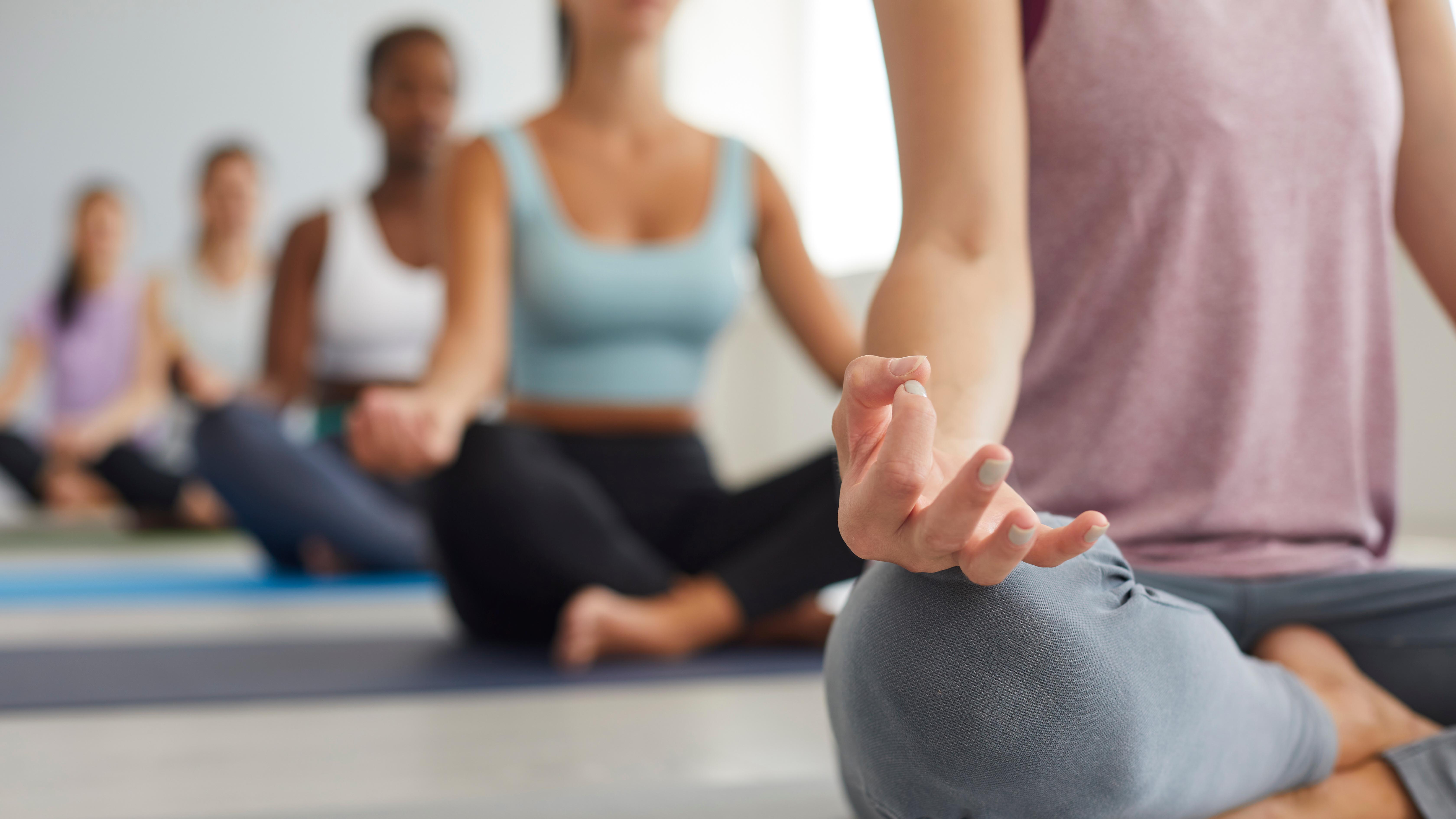 A person walking in the woods